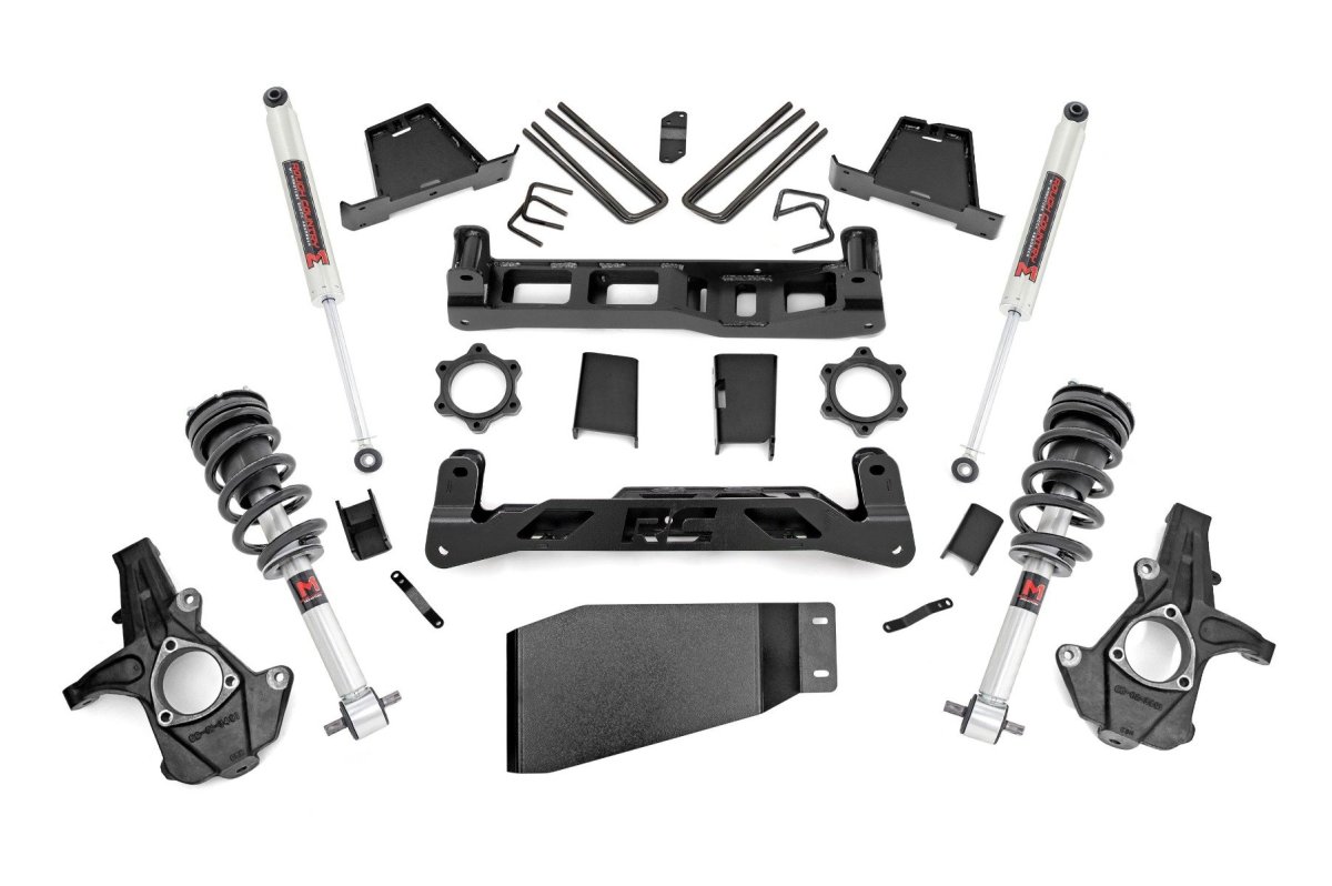 GMC Sierra 1500 Suspension Lift Kit - Rough Country - 6 Inch Lift Kit | M1 Struts/M1 - '07-'13